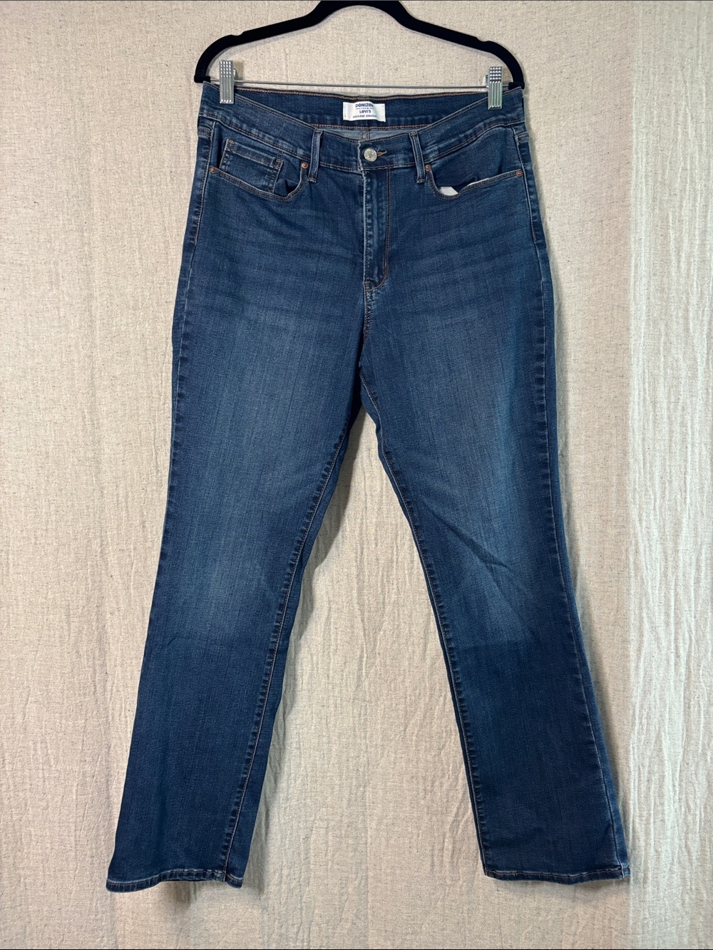 Denizen from Levi's Women's Straight Leg Jeans - Dark Blue